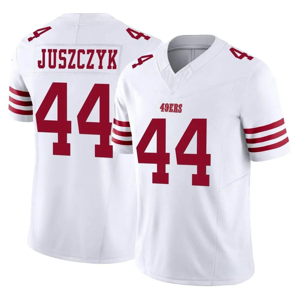 harde SF.49ers #44 Kyle Juszczyk Player White Limited Vapor F.U.S.E. Home Game Stitched Jerseys