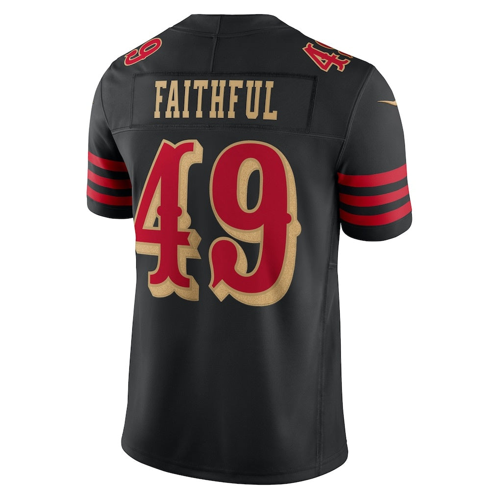 harde SF.49ers #49 The Faithful Black 2025 Rivalries Collection Limited Stitched Jerseys
