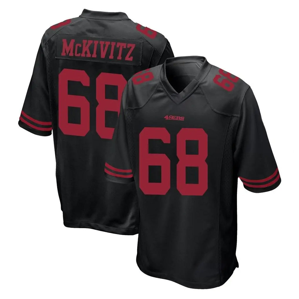 harde SF.49ers #68 Colton McKivitz Player Black Alternate Home Game Stitched Jerseys