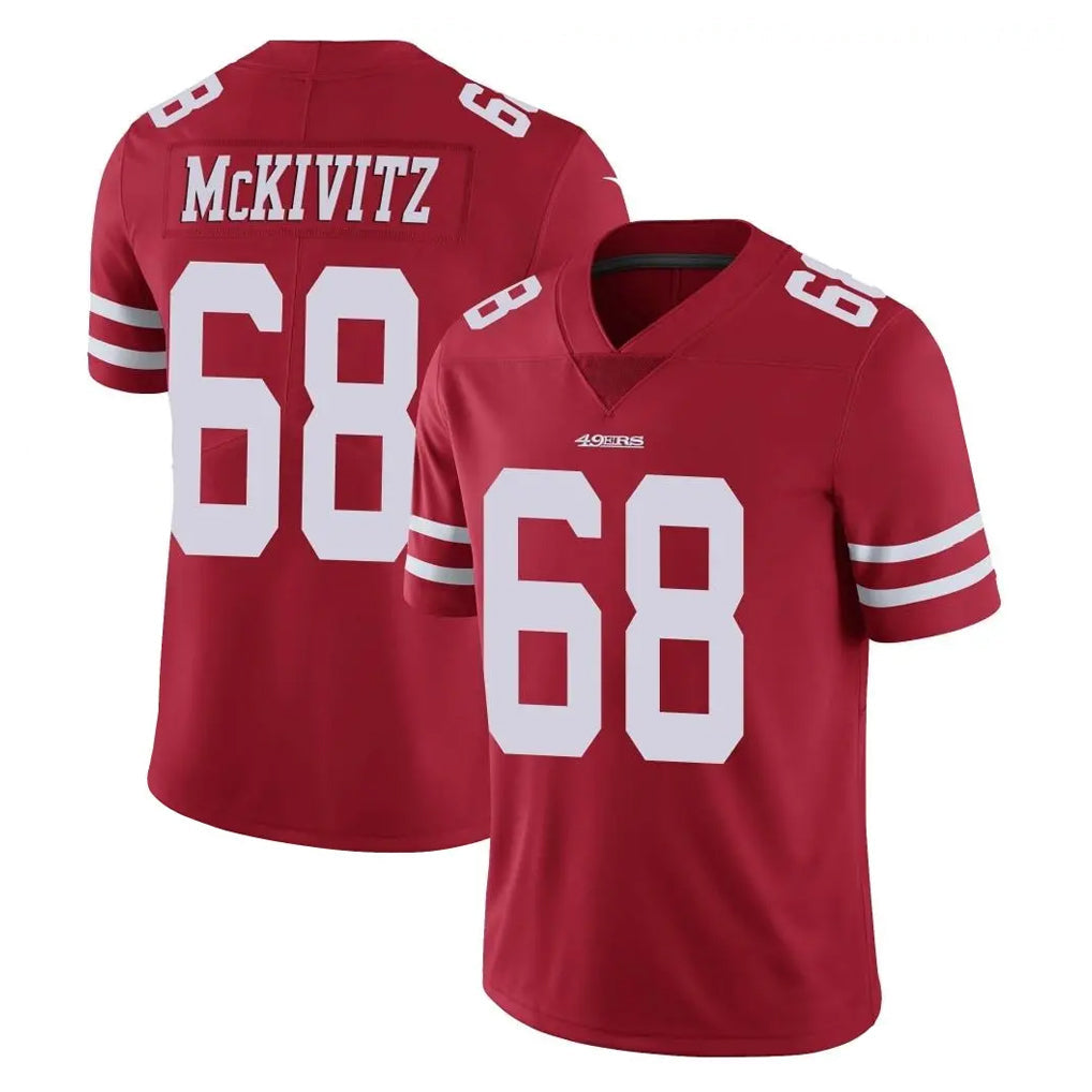 harde SF.49ers #68 Colton McKivitz Player Red Limited Vapor Untouchable Home Game Stitched Jerseys