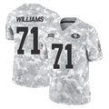 harde SF.49ers #71 Trent Williams Player Arctic Camo Limited Salute To Service Home Game Stitched Jerseys