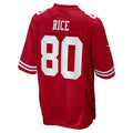 harde SF.49ers #80 Jerry Rice Player Scarlet Game Stitched Jerseys