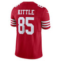 harde SF.49ers #85 George Kittle Player Scarlet Vapor F.U.S.E. Limited Stitched Jerseys