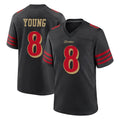 harde SF.49ers #8 Steve Young Player Black Rivalries Collection Game Stitched Jerseys