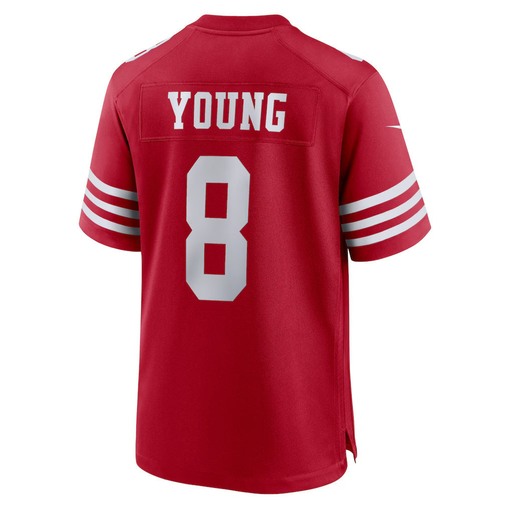 harde SF.49ers #8 Steve Young Scarlet Retired Player Game Stitched Jerseys