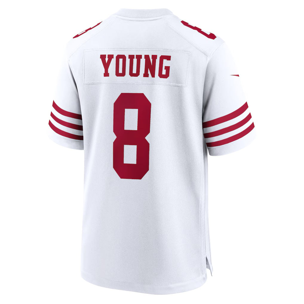 harde SF.49ers #8 Steve Young White Retired Player Game Stitched Jerseys