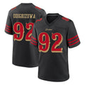 harde SF.49ers #92 Osa Odighizuwa Player Black Rivalries Collection Home Game Stitched Jerseys