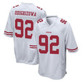 harde SF.49ers #92 Osa Odighizuwa Player White Home Game Stitched Jerseys