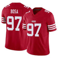harde SF.49ers #97 Nick Bosa Player Red Limited Vapor F.U.S.E. Home Game Stitched Jerseys