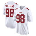harde SF.49ers #98 Mykel Williams Player White Fashion Home Game Stitched Jerseys