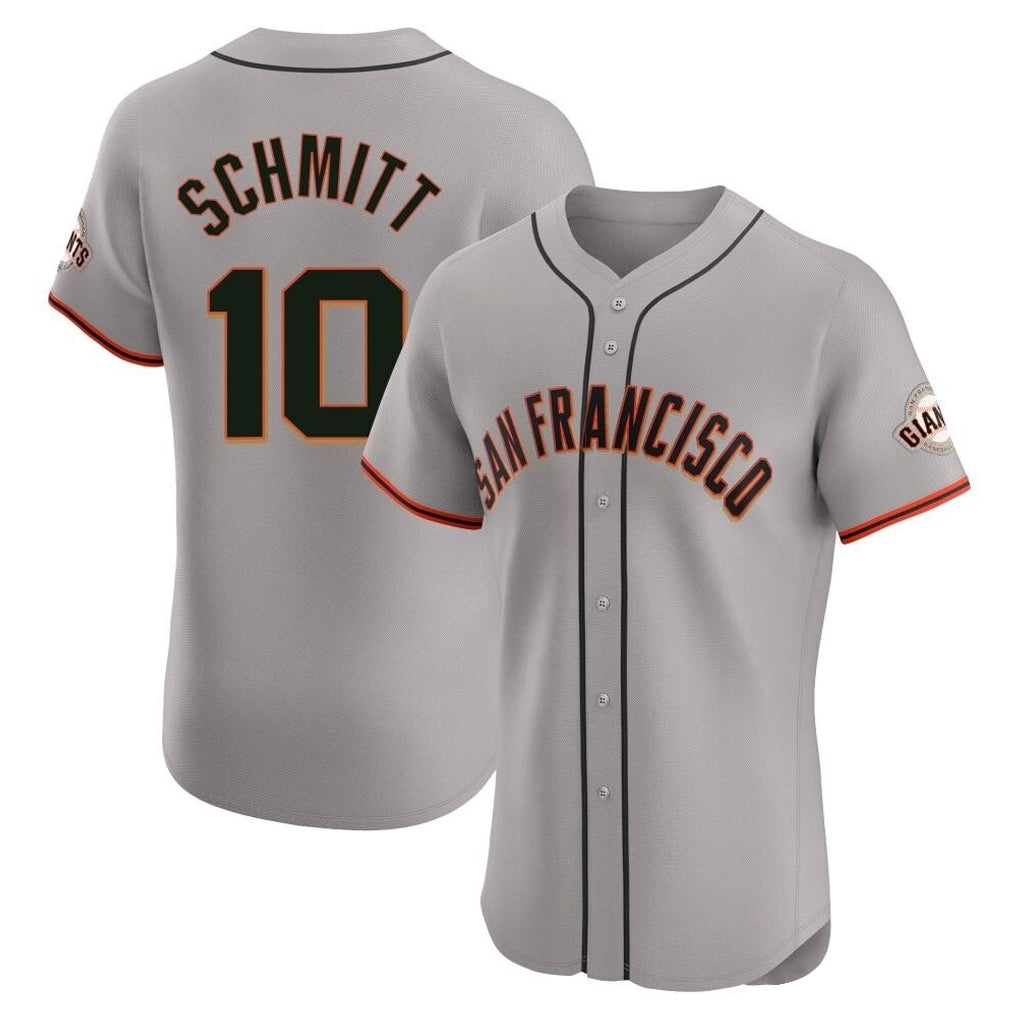 harde SF.Giants #10 Casey Schmitt Player Gray Home Limited Elite Stitched Jerseys