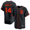 harde SF.Giants #14 Patrick Bailey Player Black 2026 Home Limited Stitched Jerseys