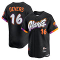 harde SF.Giants #16 Rafael Devers Player Black 2025 City Connect Home Limited Stitched Jerseys