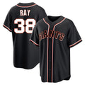harde SF.Giants #38 Robbie Ray Player Black Fashion Out Home Limited Stitched Jerseys