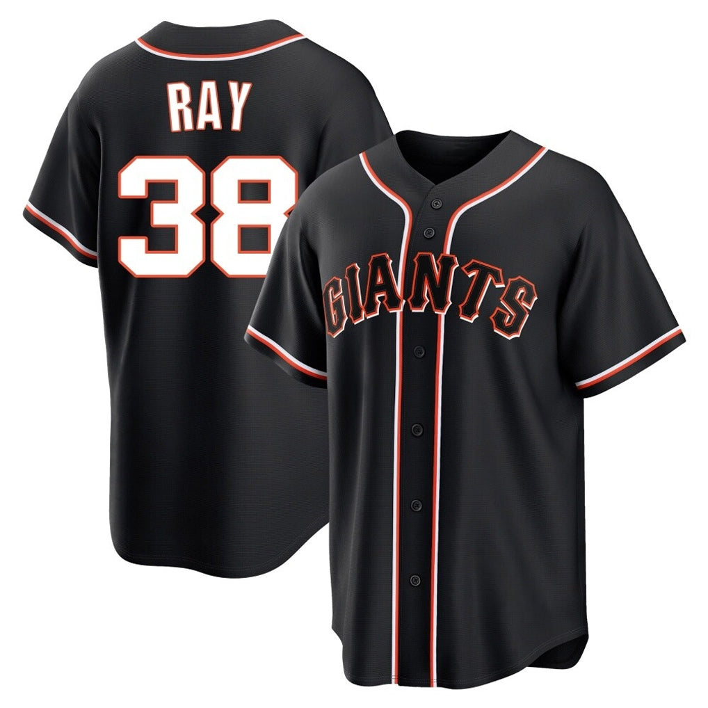 harde SF.Giants #38 Robbie Ray Player Black Fashion Out Home Limited Stitched Jerseys