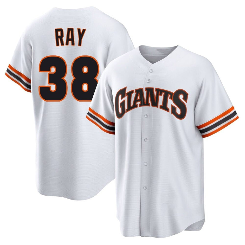 harde SF.Giants #38 Robbie Ray Player White Home Game Stitched Jerseys