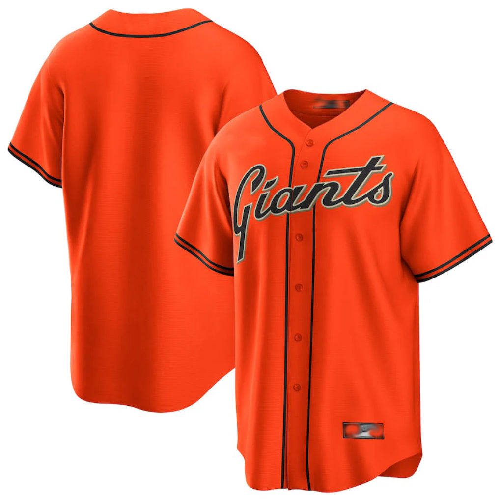 harde SF.Giants Blank Player Orange Alternate Replica Game Stitched Jerseys
