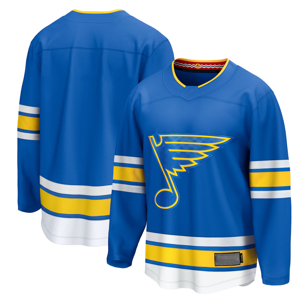 harde St.L.Blues Blue Home Breakaway Jerseys