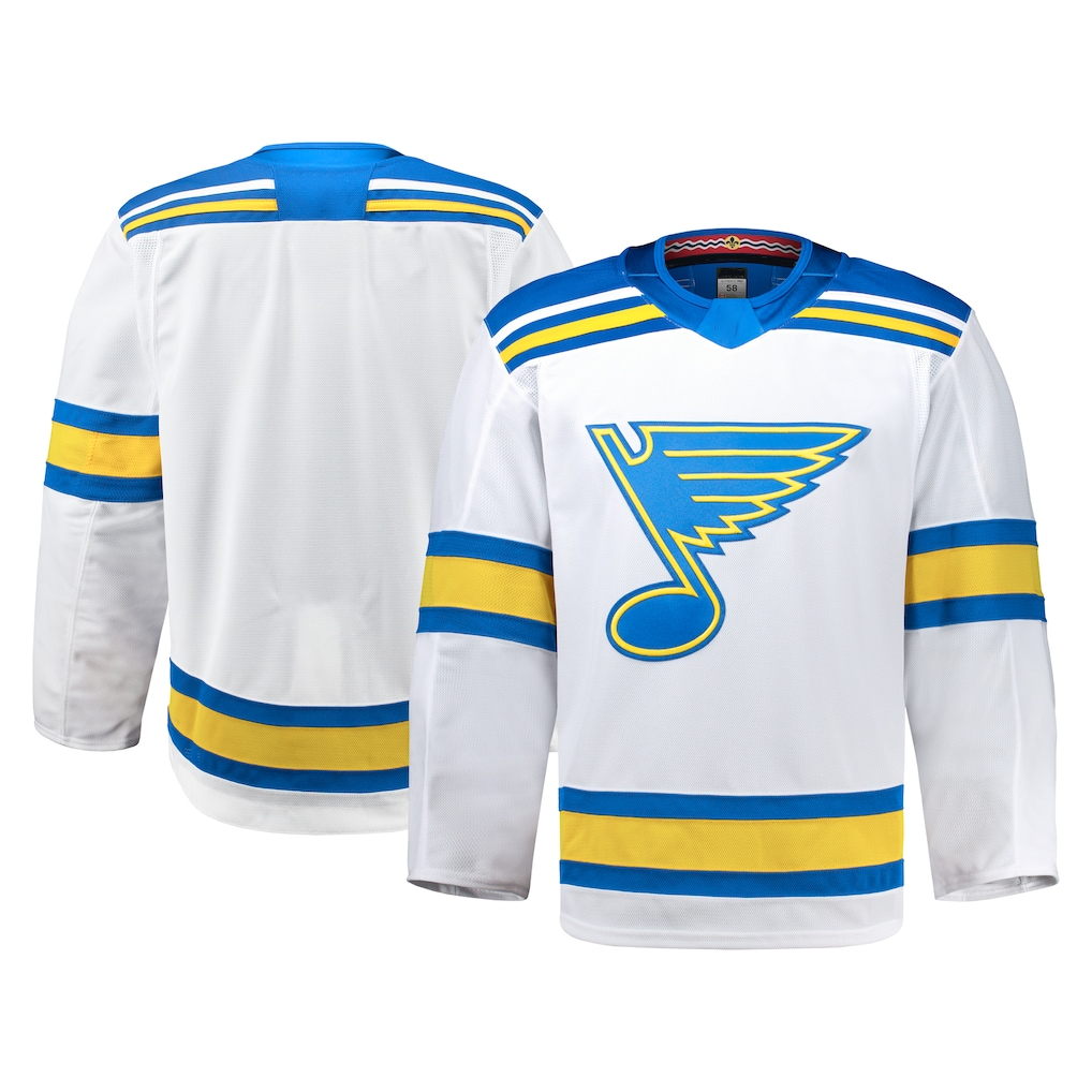 harde St.L.Blues White Away Authentic Pro Jerseys