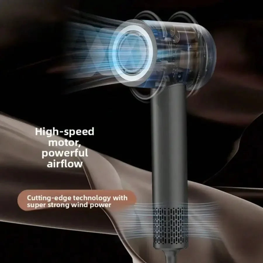 Professional Salon Ionic Hair Dryer, Touch Screen High Power Low Noise Fast Drying Blow Dryer For Barber & Home Use