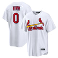 harde St. Louis Cardinals #0 Masyn Winn Player White Home Game Stitched Jerseys