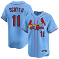 harde St. Louis Cardinals #11 Victor Scott II Player Light Blue Home Limited Stitched Jerseys