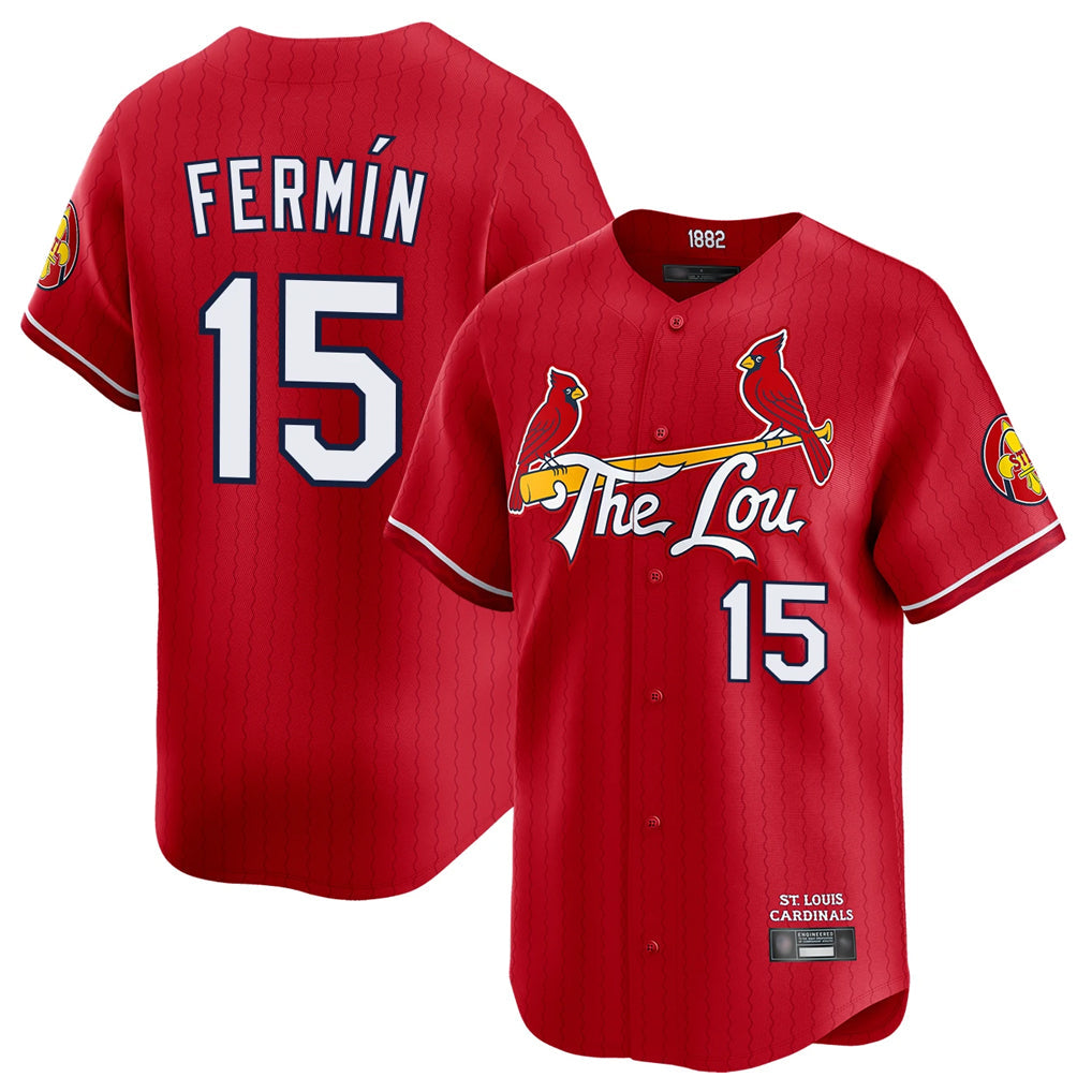 harde St. Louis Cardinals #15 Jose Fermin Player Red City Connect Limited Stitched Jerseys