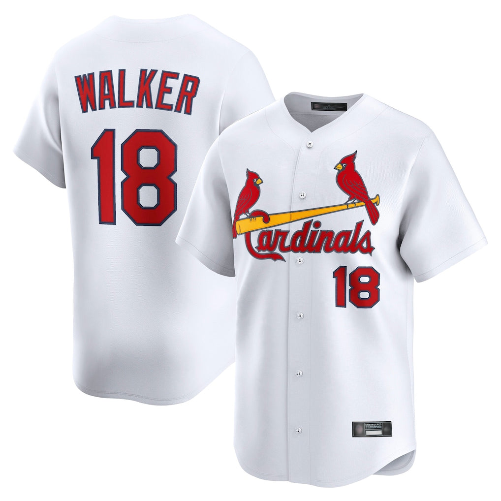 harde St. Louis Cardinals #18 Jordan Walker Player White Home Limited Stitched Jerseys