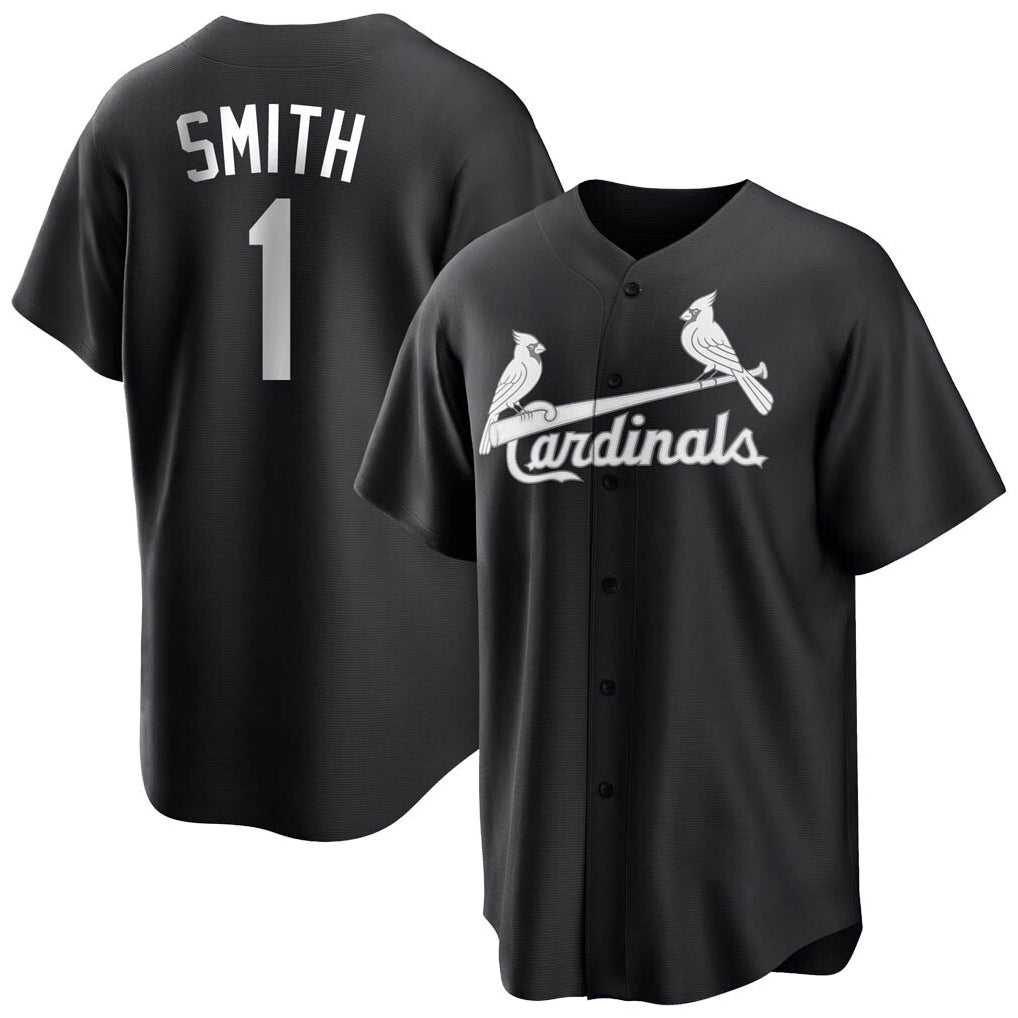 harde St. Louis Cardinals #1 Ozzie Smith Player Black City Connect Home Limited Stitched Jerseys