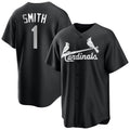harde St. Louis Cardinals #1 Ozzie Smith Player Black City Connect Home Limited Stitched Jerseys