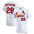 harde St. Louis Cardinals #28 Nolan Arenado Player White Home Limited Elite Stitched Jerseys