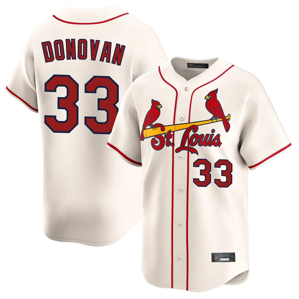 harde St. Louis Cardinals #33 Brendan Donovan Player Cream Home Limited Stitched Jerseys