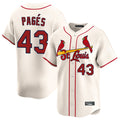 harde St. Louis Cardinals #43 Pedro Pages Player Cream Home Limited Stitched Jerseys