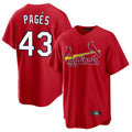 harde St. Louis Cardinals #43 Pedro Pages Player Red Home Game Stitched Jerseys