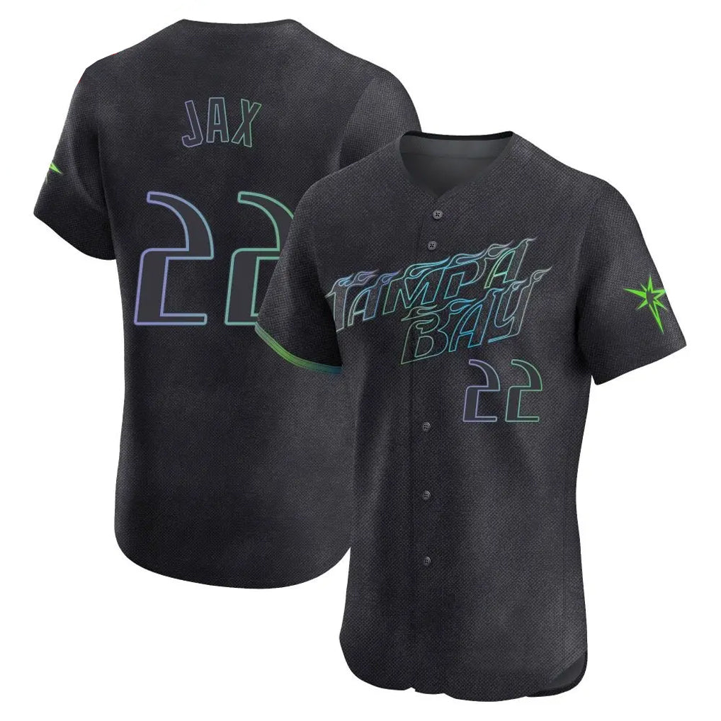 harde TB.Rays #22 Griffin Jax Player Black City Connect Home Limited Elite Stitched Jerseys