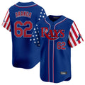 harde TB.Rays #62 Jonathan Aranda Player Royal 2025 Independence Day Vapor Premier Limited Stitched Jerseys