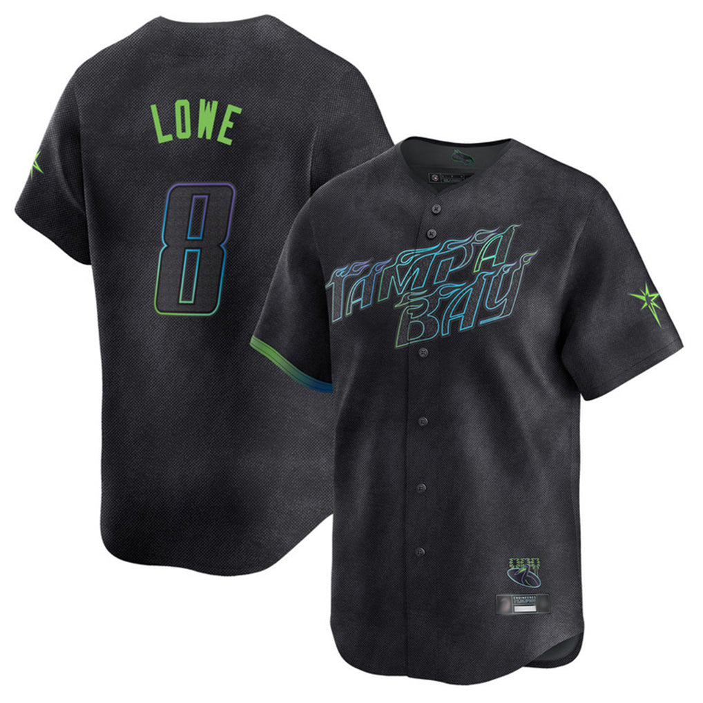 harde TB.Rays #8 Brandon Lowe Player Black City Connect Home Limited Stitched Jerseys