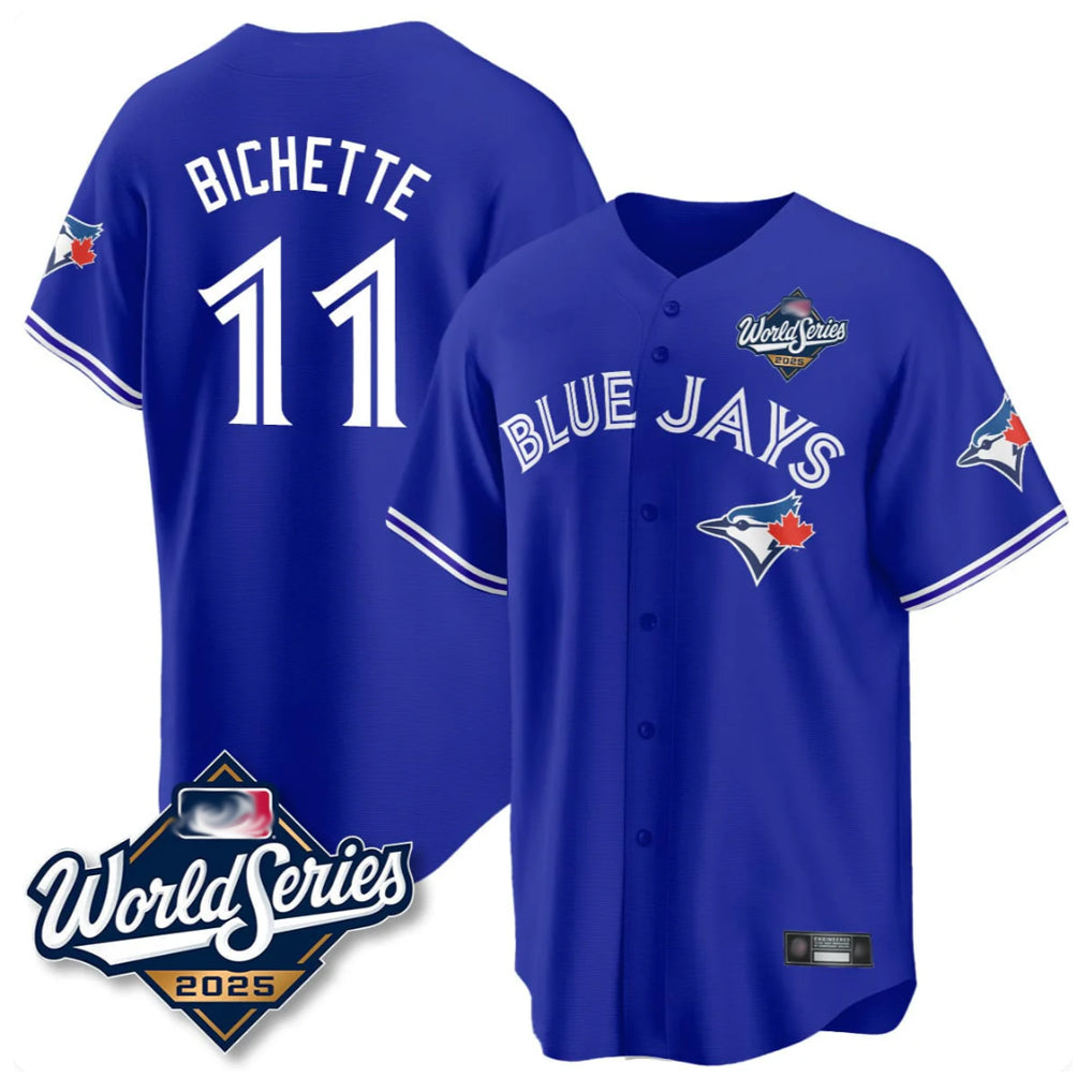 harde T.Blue Jays #11 Bo Bichette Player Blue 2025 World Series Rush Limited Stitched Jerseys
