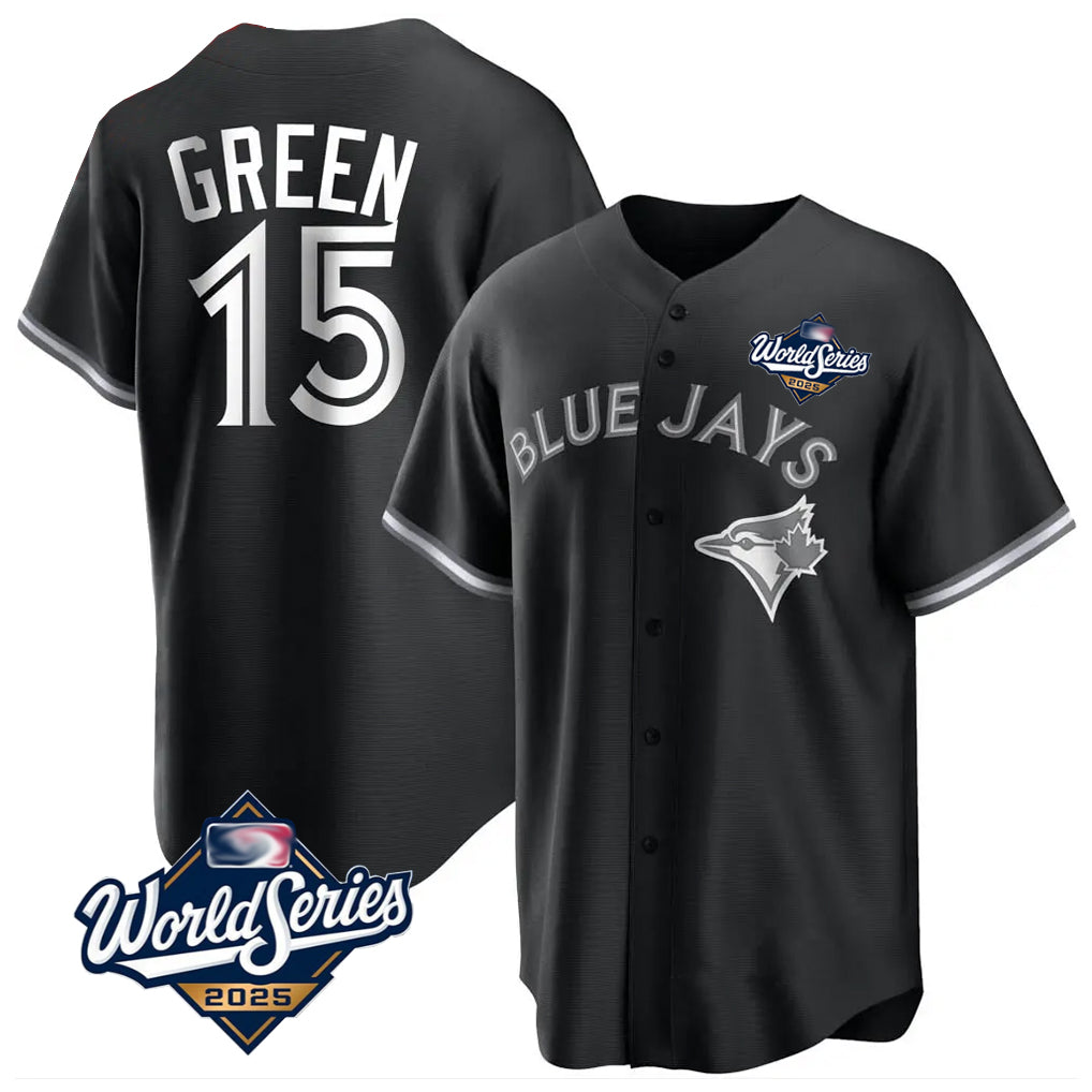 harde T.Blue Jays #15 Chad Green Player Black 2025 World Series City Connect Limited Stitched Jerseys