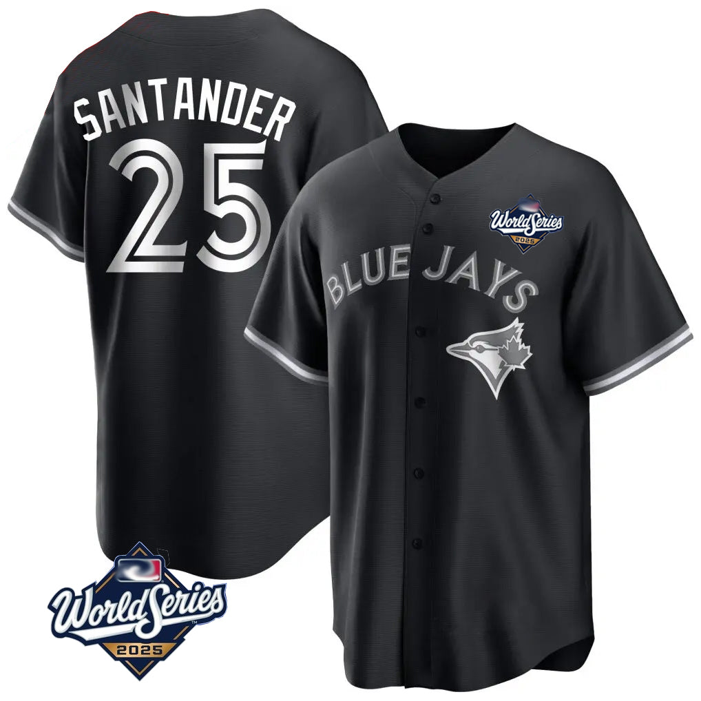 harde T.Blue Jays #25 Anthony Santander Player Black 2025 World Series City Connect Limited Stitched Jerseys
