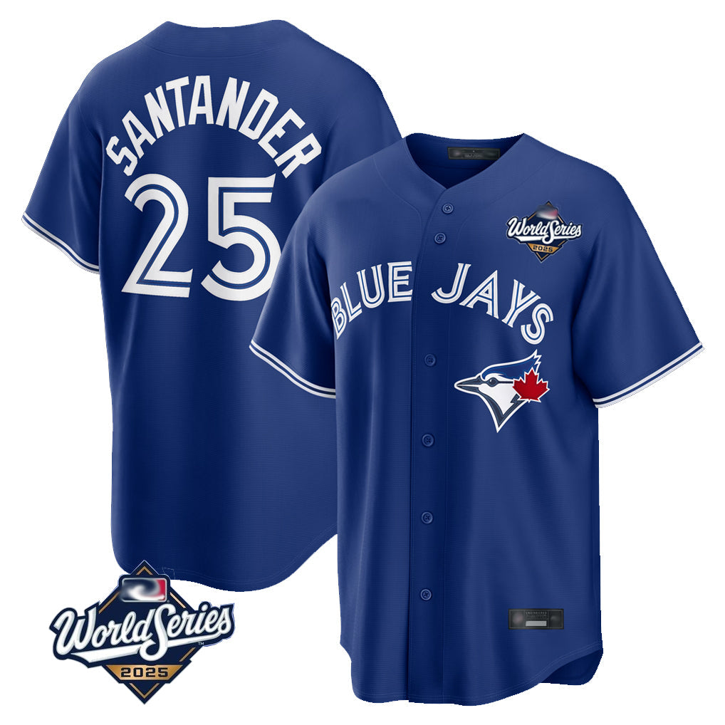 harde T.Blue Jays #25 Anthony Santander Player Navy 2025 World Series Home Limited Stitched Jerseys