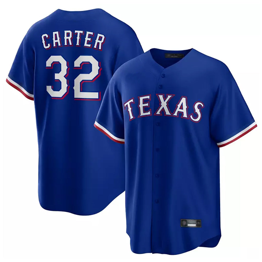 harde T.Rangers #32 Evan Carter Player Royal Home Limited Stitched Jerseys
