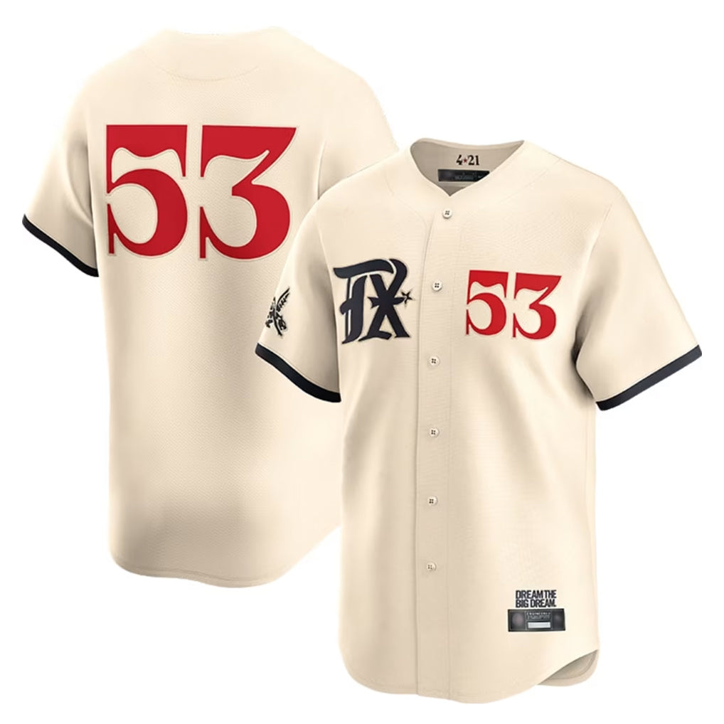 harde T.Rangers #53 Adolis Garcia Player Cream City Connect Limited Stitched Jerseys