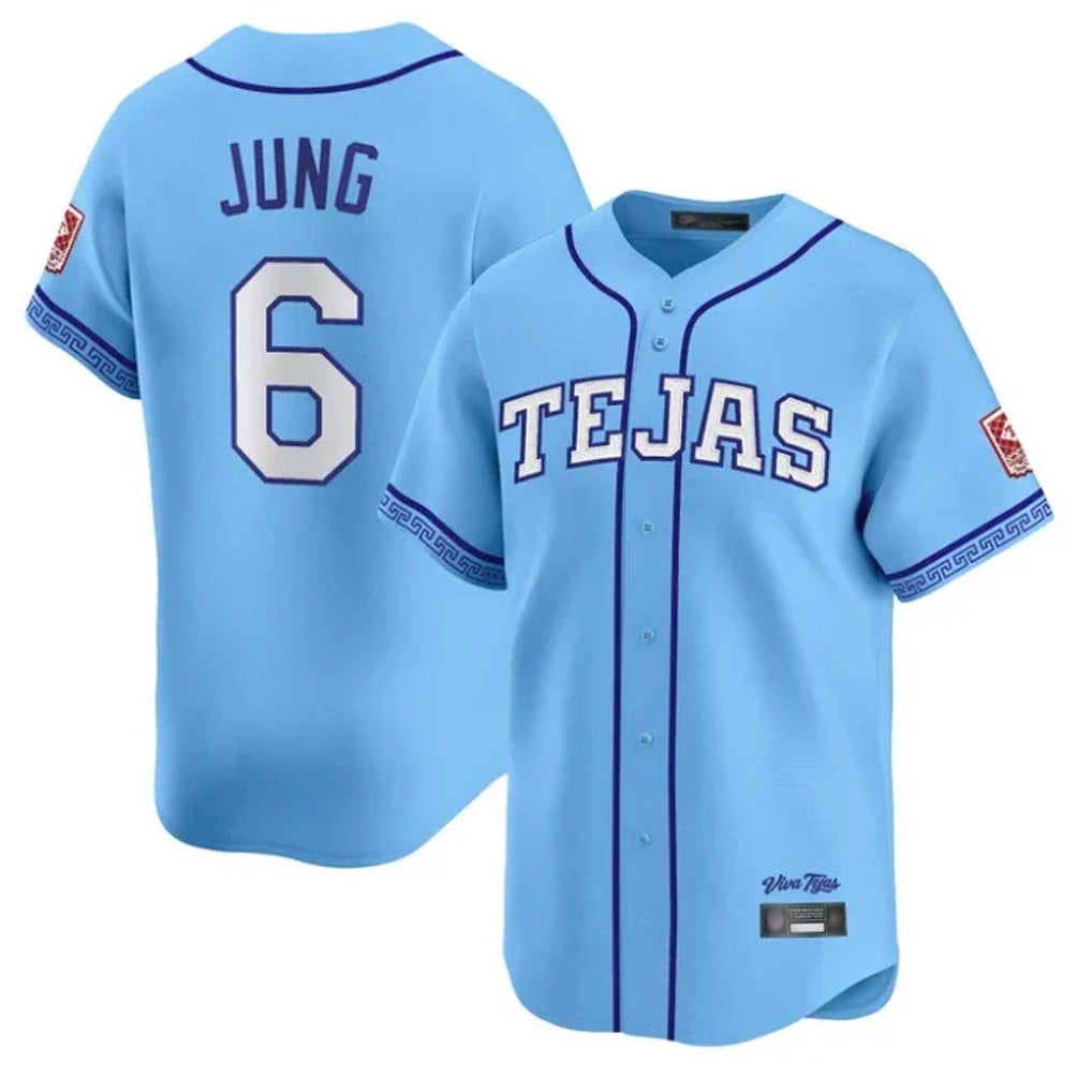 harde T.Rangers #6 Josh Jung Player Light Blue 2026 City Connect Limited Stitched Jerseys
