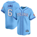 harde T.Rangers #6 Josh Jung Player Light Blue 2026 City Connect Limited Stitched Jerseys
