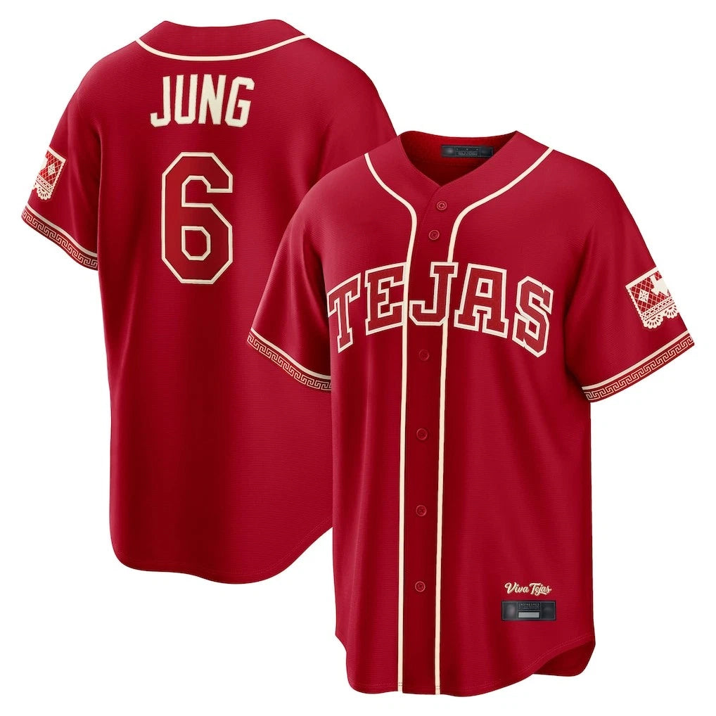 harde T.Rangers #6 Josh Jung Player Red 2026 City Connect Limited Stitched Jerseys