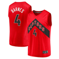 harde T.Raptors #4 Scottie Barnes Red Fast Break Replica Jerseys - Icon Edition