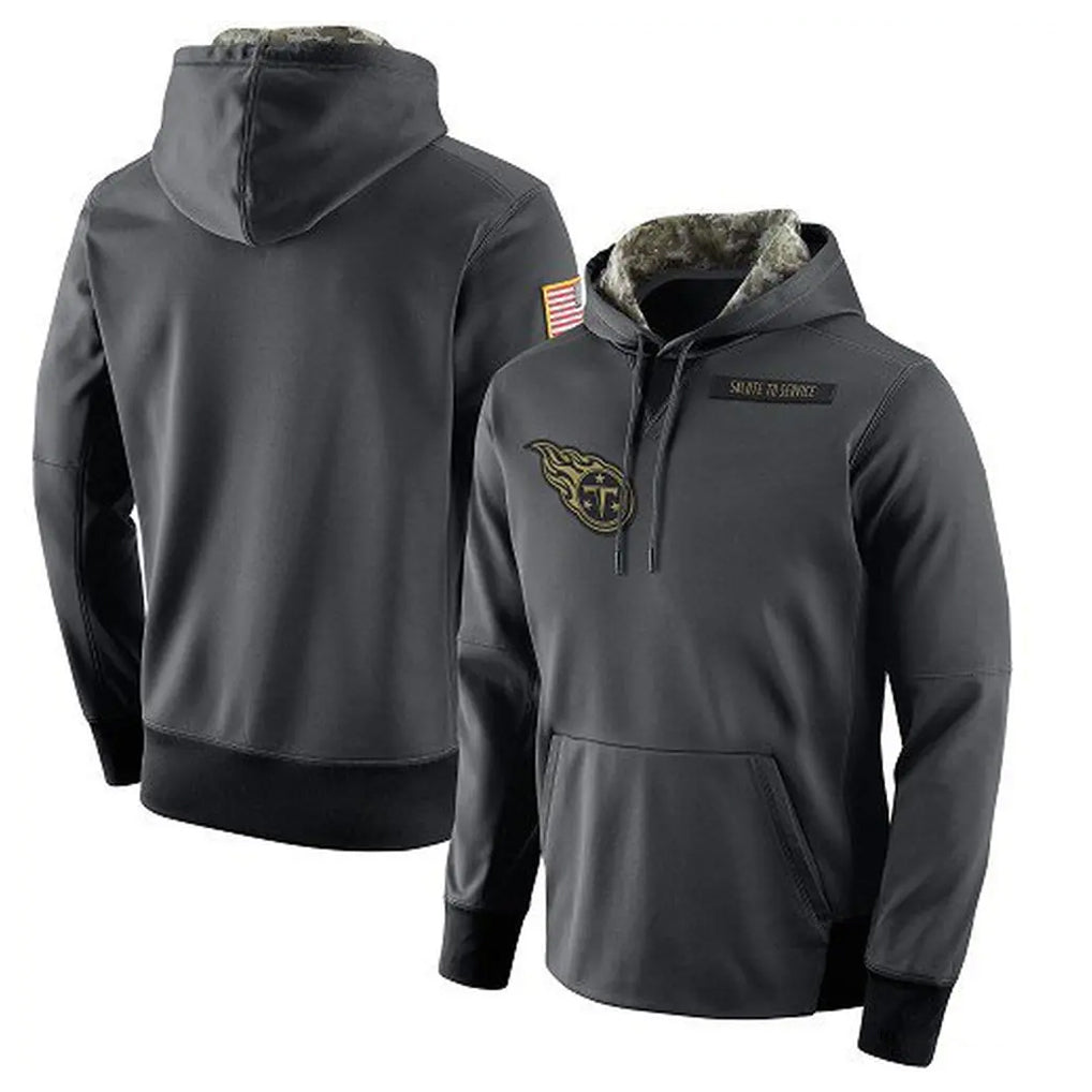 harde T.Titans Light Gray Pullover Hoodies Home Game Blank Player Stitched Jerseys