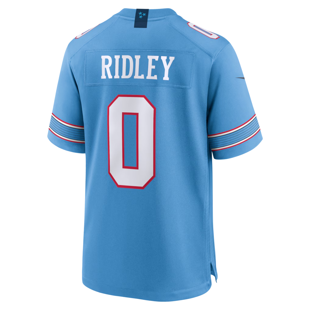 harde T.Titans #0 Calvin Ridley Light Blue Game Stitched Jerseys