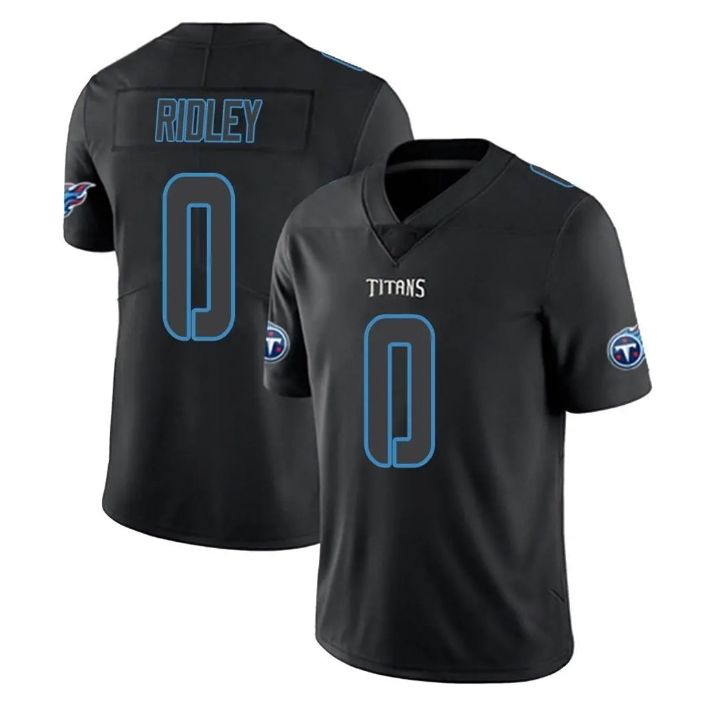 harde T.Titans #0 Calvin Ridley Player Black Impact Limited Home Game Stitched Jerseys